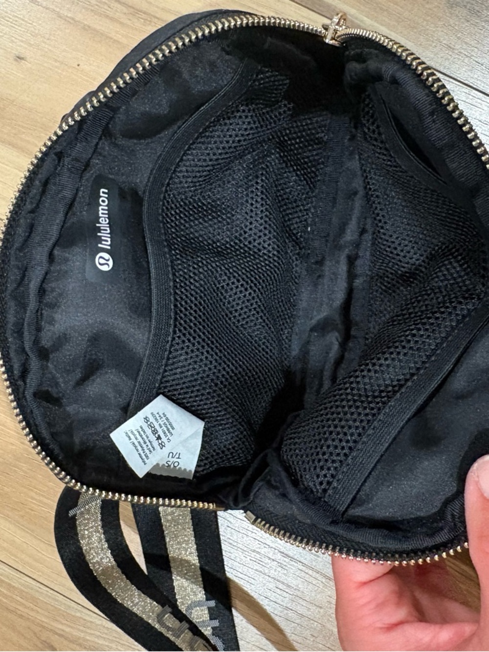 lululemon athletica Black Belt Bag with Gold Hardware - Picture 3 of 3